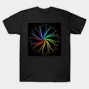 bright vivid rainbow coloured design T-Shirt